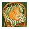 Stupell Industries Cat In Rattan Chair Canvas, design by Walker Noble